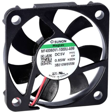Sunon MF40060V2-1000U-A99 Ventilateur axial 5 V/DC 9.34 m³/h (L x l x H) 6 x 40 x 40 mm R054752