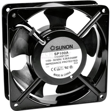 Sunon SP100A1123XBT Ventilateur axial 115 V/AC 164.76 m³/h (L x l x H) 120 x 120 x 38 mm