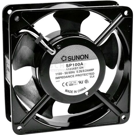 Sunon SP100A1123XBT Ventilateur axial 115 V/AC 164.76 m³/h (L x l x H) 120 x 120 x 38 mm