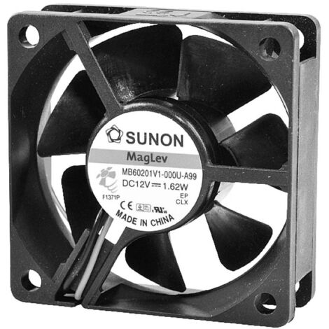 Sunon SUNON DC-Axiallüfter Serie MB/EB 60x60x20mm Ventilateur axial 12 V 39.06 m³/h (L x l x H) 60 x