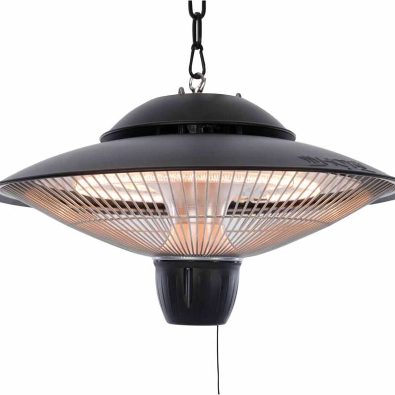 

Sunred Calefactor colgante Barcelona 1500 W halógeno negro - Negro
