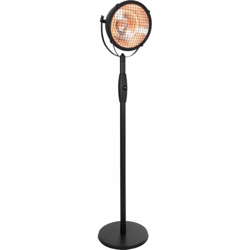 

Calefactor de pie Indus 2100 W halógeno negro - Negro - Sunred