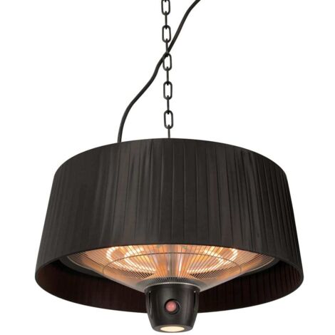 Sunred Chauffage suspendu Artix compact 1500W Halogène Noir ARTIX C-HB