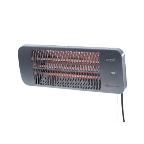 SUNRED  Radiateur  LUG-2000W, Lugo Quartz Mural  Infrarouge  2000 W  Gris  IP24