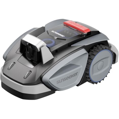 Sunseeker V3 Plus Robot Tagliaerba Senza Filo Perimetrale 1000 m², Vision AI, Doppio Occhio, Pendenza 42%, Controllo Tramite APP, Tagliaerba con Un Solo Clic