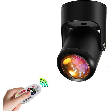 Sunset Light, with Dimmable Remote Control, 180 Degree Rotating Rainbow Projector Light, USB Light, LED Night Light, Romantic Floor Lamp Ceiling Light