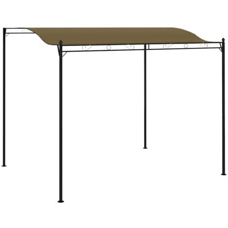 Sunshade Awning 3x2.4 m Taupe 180 g/m² vidaXL