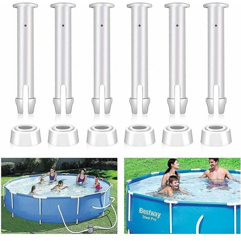 Sunshine smile Lot de 12 pièces de rechange pour piscine - Longueur : 5,5 cm - Broches goupille - Pièces de rechange pour piscine - Convient pour les piscines à cadre,
