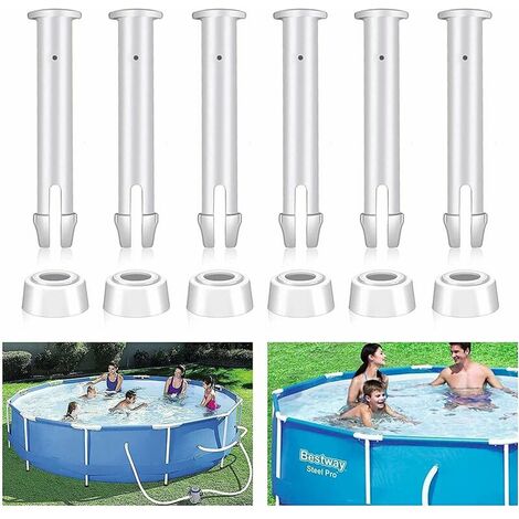 Sunshine smile Lot de 12 pièces de rechange pour piscine - Longueur : 5,5 cm - Broches goupille - Pièces de rechange pour piscine - Convient pour les piscines à cadre,Carivent