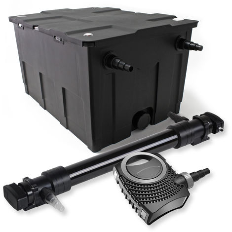 SunSun 1 cámara Filtro para 60.000l 72W UVC 6. Clarificador NEO10000 80W bomba jardin