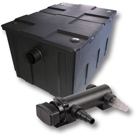 SunSun 1 cámara Filtro para 60000l Estanque con 18W UVC 3 Clarificador jardin