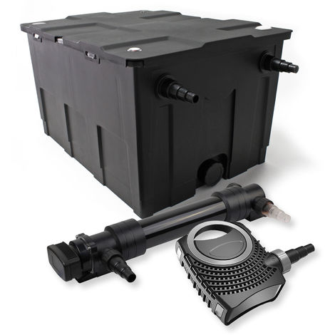 SunSun 1 cámara filtro Set 60.000l 36W UVC 6 Clarificador NEO8000 70W Bomba jardin