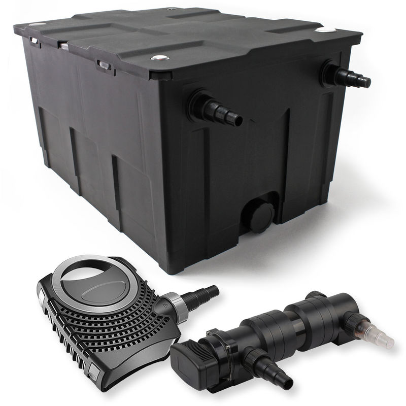 

Wiltec - SunSun 1 cámera filtro para 60000l 24W UVC 6er Clarificador para estanques NEO8000 70W Bomba jardin