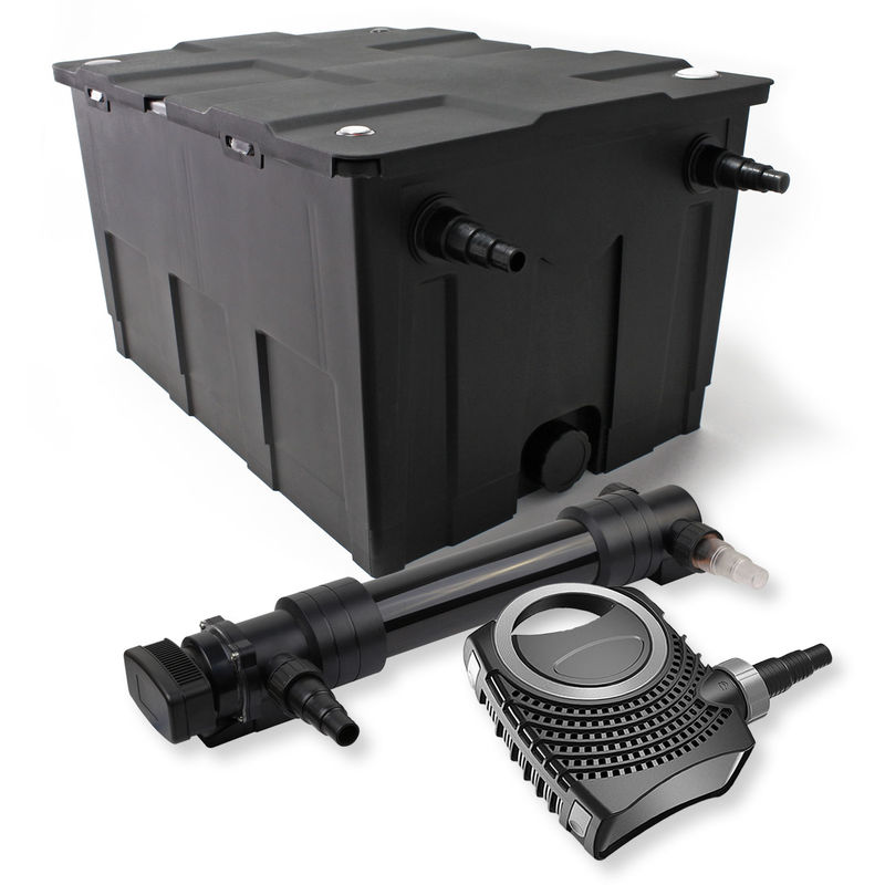 

Wiltec - SunSun 1 cámara Filtro para 60.000l 36W UVC 6 Clarificador NEO10000 80W Bomba jardin