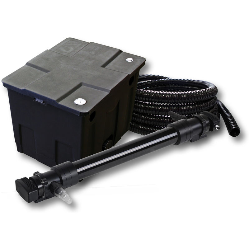 

SunSun 1 de cámara filtro para 12.000l Estanque con 72W UVC 6 Clarificador y 5m manguera jardin