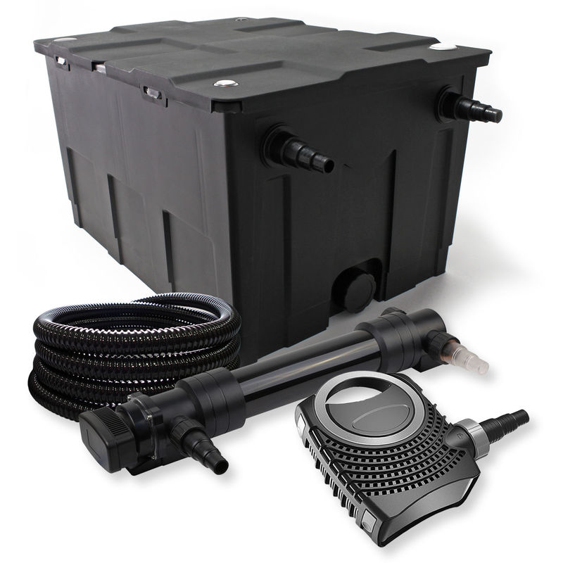 

Wiltec - SunSun 1 Cámara Filtro Set 60.000 l 36W UVC 6 Clarificador NEO8000 70 W Bomba Manguera