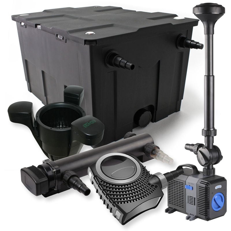 

Wiltec - SunSun 1 Cámara Filtro Set 60.000l 36 W UVC Clarificador NEO8000 70 W Bomba Fuente Skimmer