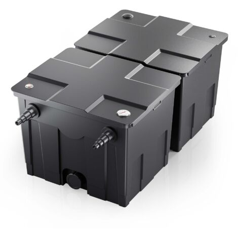 Sunsun – Filtre biologique de bassin 60000 l – Débit 8000 l/h – 2 chambres de filtration – Raccords Ø 20 mm et Ø 40 mm – Indicateur d'encrassement - CBF-350B