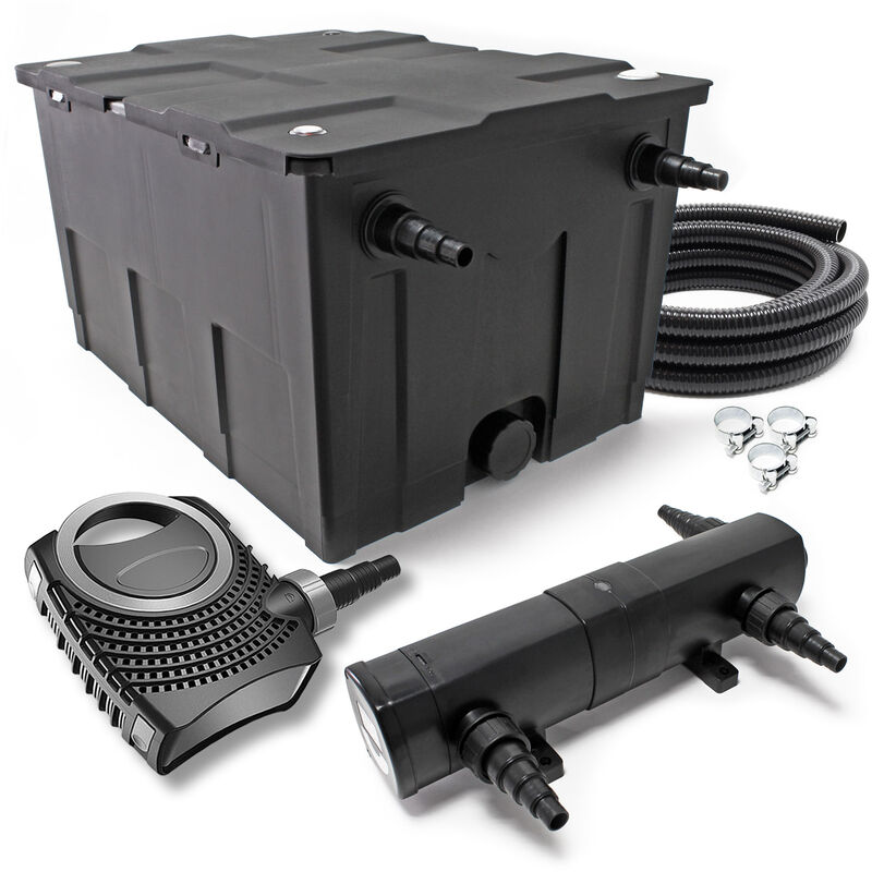 

Wiltec - SunSun CBF-550 CUV-236 36W SET NEO12000 Bomba Manguera Set de filtro para estanque
