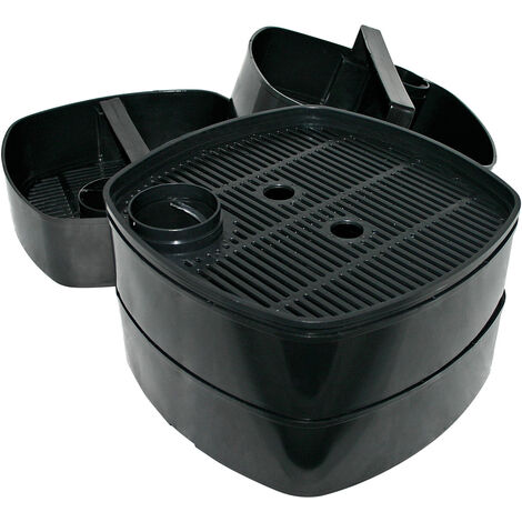 SunSun Cestas filtrantes con asas y tapa pieza de repuesto para filtro externo de acuario HW-404B