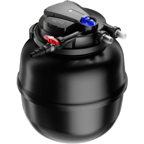 SunSun CPA-50000 Filtre de bassin à pression avec stérilisation UV - 640 x 640 x 875 mm - 55 W / étang 80000 l max. / réservoir - Nettoyage facile - Filtration eau à grand débit