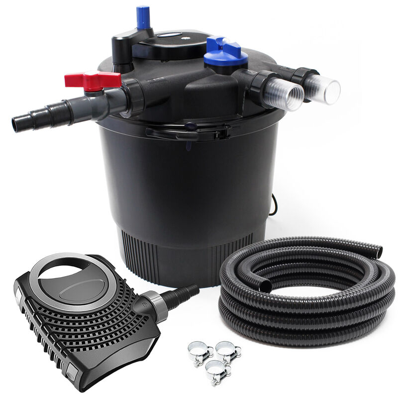 

Wiltec - SunSun CPF-20000 SET 40000l 36W UVC NEO12000 Bomba Manguera Set de filtro para estanque