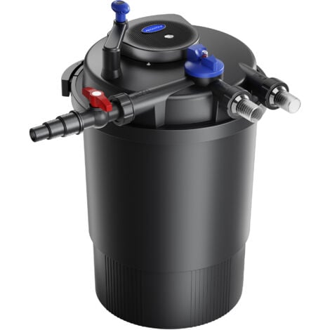 SunSun CPF-30000 Filtre de bassin à pression UVC – 55 W – pour étang jusqu’à 60000 l – 12 000 l/h – Filtration biologique avec Clarificateur Stérilisateur