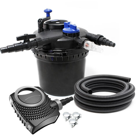 SunSun CPF-5000 SET 8000l 11W UVC NEO6000 Bomba Manguera Set de filtro para estanque