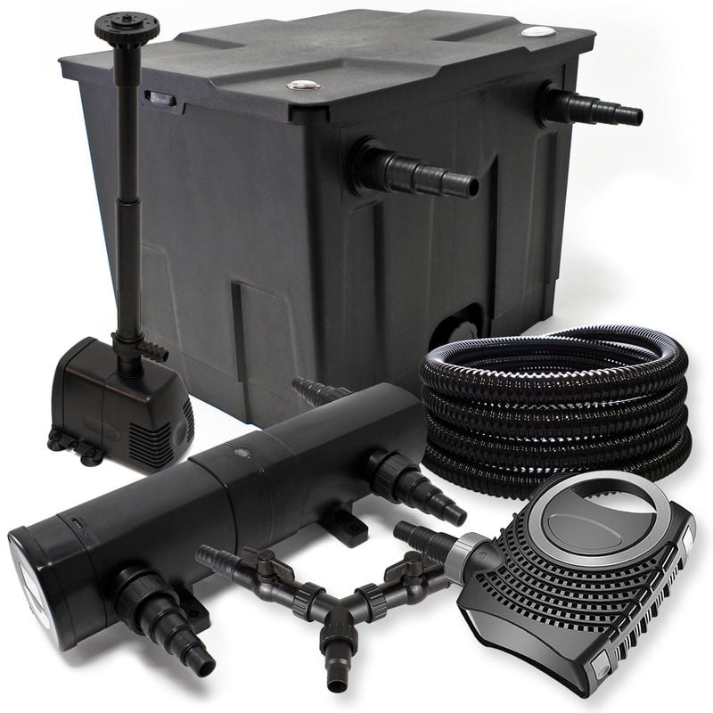 

SunSun filtración estanque 12000L 36 W Clarificador neo8000 70W bomba 25m tubo fuente