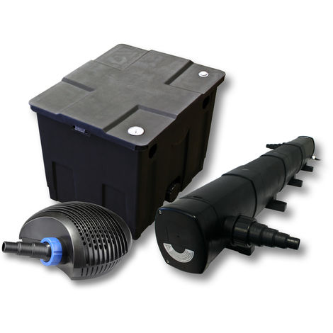 SunSun filtración estanque para 12000L con 72W Clarificador y CTF bajo consumo de bomba con 20W