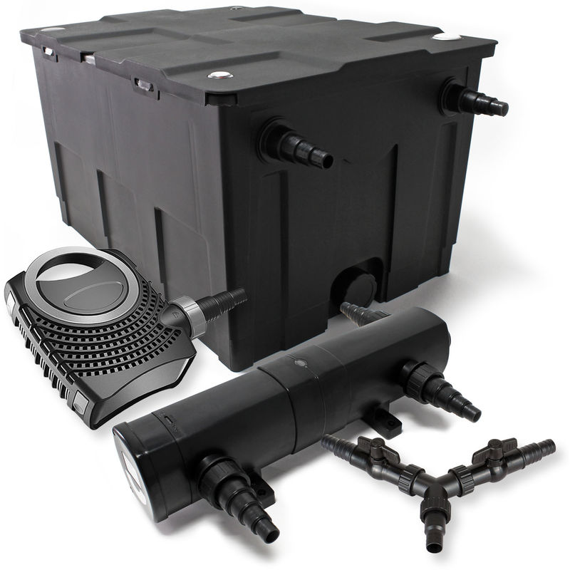 

Wiltec - SunSun filtro 60000l Estanque 18W clarificador neo10000 80W Bomba jardin