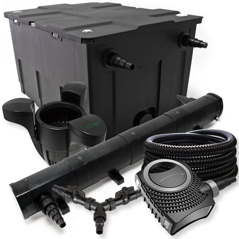 

SUNSUN filtro 60000l Estanque 72W Clarificador neo1 0000 80 W Bomba 25m Manguera Skimmer SK30