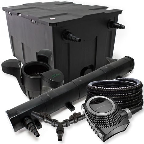 SUNSUN filtro 60000l Estanque 72W Clarificador neo8000 70W Bomba 25m Manguera Skimmer SK30