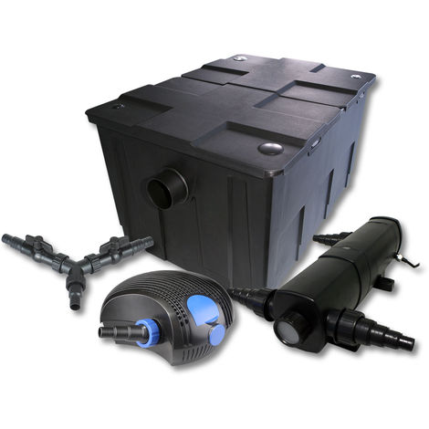 SunSun filtro para 60000 l Estanque con 36W clarificador y 100W ECO Bomba jardin