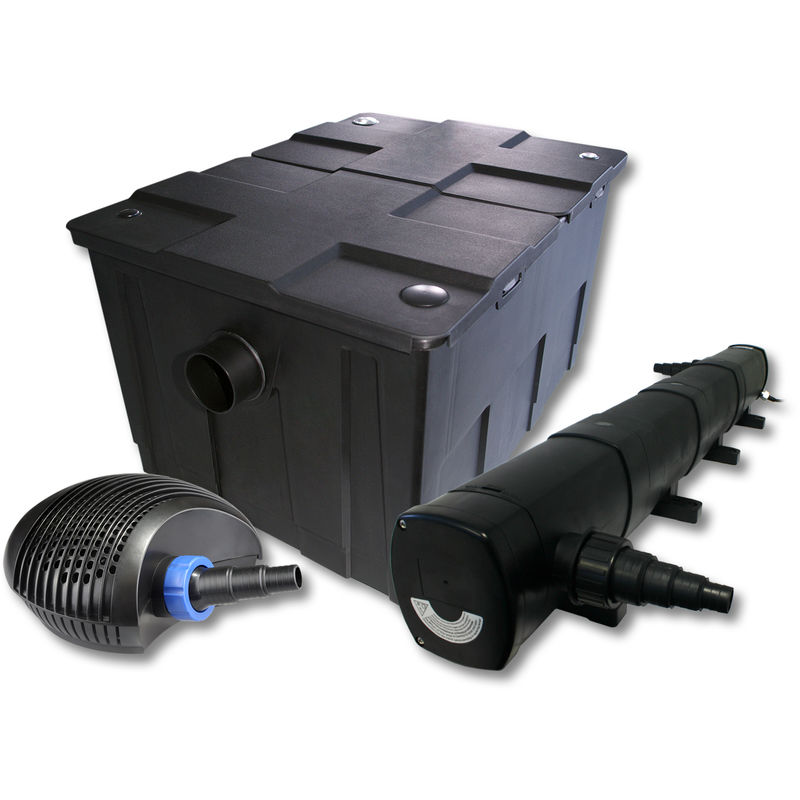 

Wiltec - SunSun filtro para 60000l Estanque 72W clarificador y 40W ECO Bomba jardin
