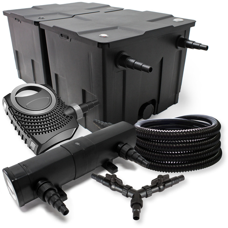 

Wiltec - SUNSUN Filtro Set 60000l Estanque 18W Clarificador NEO8000 70W Bomba 25m Tubo
