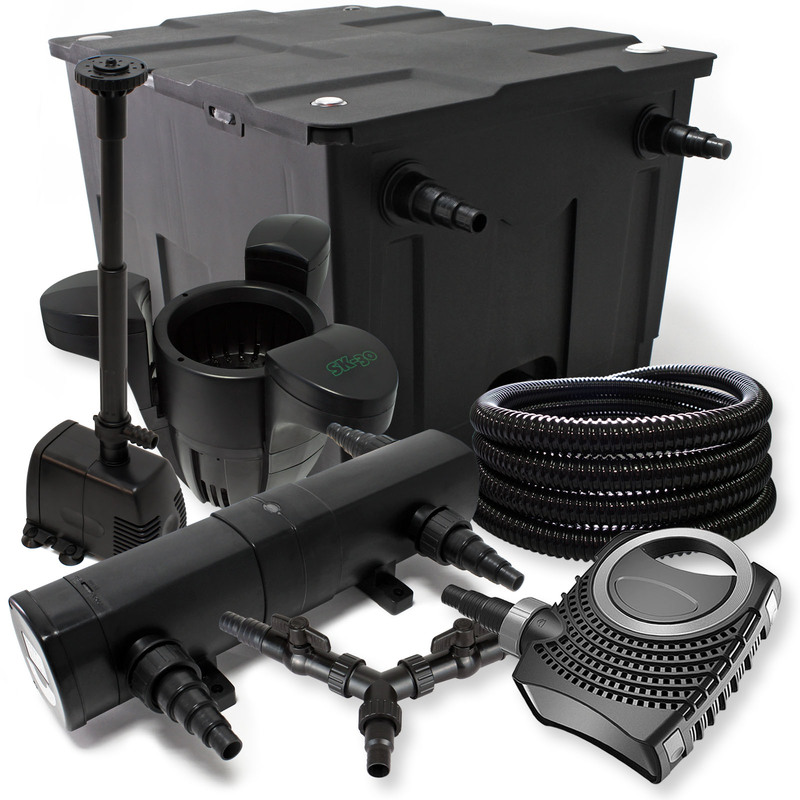 

Wiltec - SunSun Filtro Set 60000l Estanque 24W Clarificador NEO8000 25m Tubo Skimmer Bomba Fuente jardin