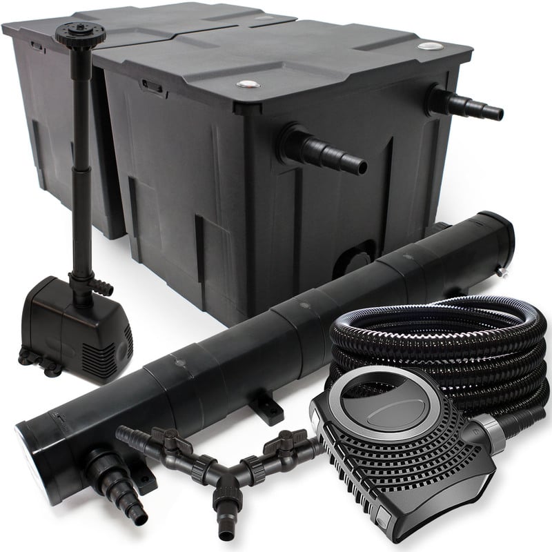 

Wiltec - SUNSUN Filtro Set 60000l Estanque 72W Clarificador NEO10000 80W Bomba 25m Tubo Fuente