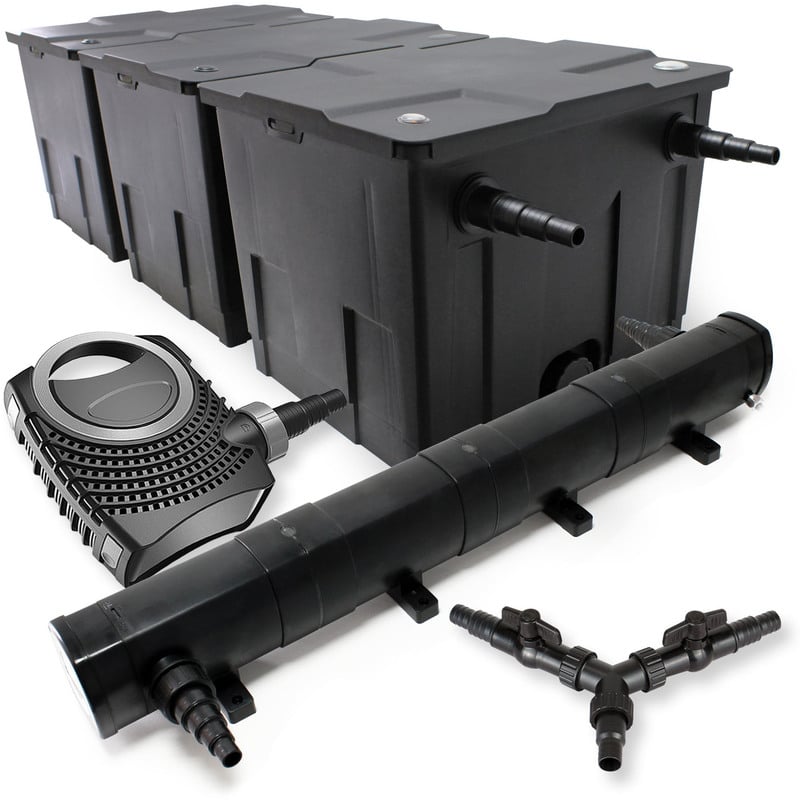 

Wiltec - SunSun Filtro Set 90000l Estanque 72W Clarificador NEO8000 70W Bomba jardin