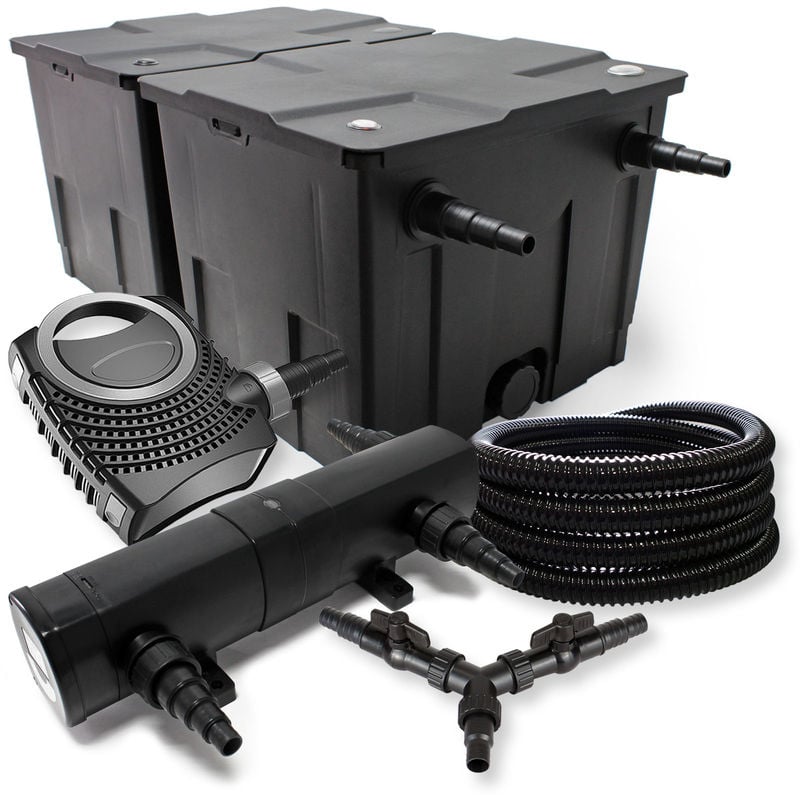 

Wiltec - SUNSUN filtros 60000l Estanque 18W Clarificador neo10000 80W Bomba Manguera de 25m