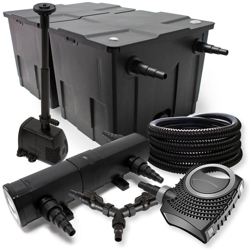 

Wiltec - SUNSUN filtros 60000l Estanque 36W Clarificador neo10000 80W Bomba 25m Manguera fuente