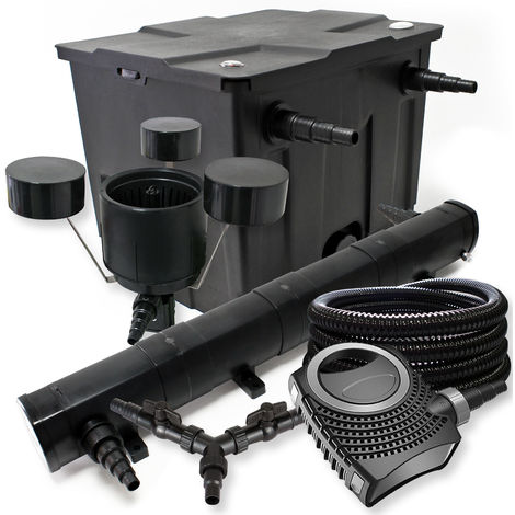 SunSun filtros para 12.000 l Estanque 72 W Clarificador neo8000 70 W Bomba 25 m tubo Skimmer csp250
