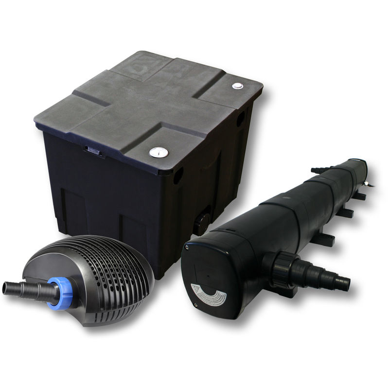 

Wiltec - SunSun filtros para 12.000l Estanque con 72W Clarificador y CTF Eco Bomba con 40W