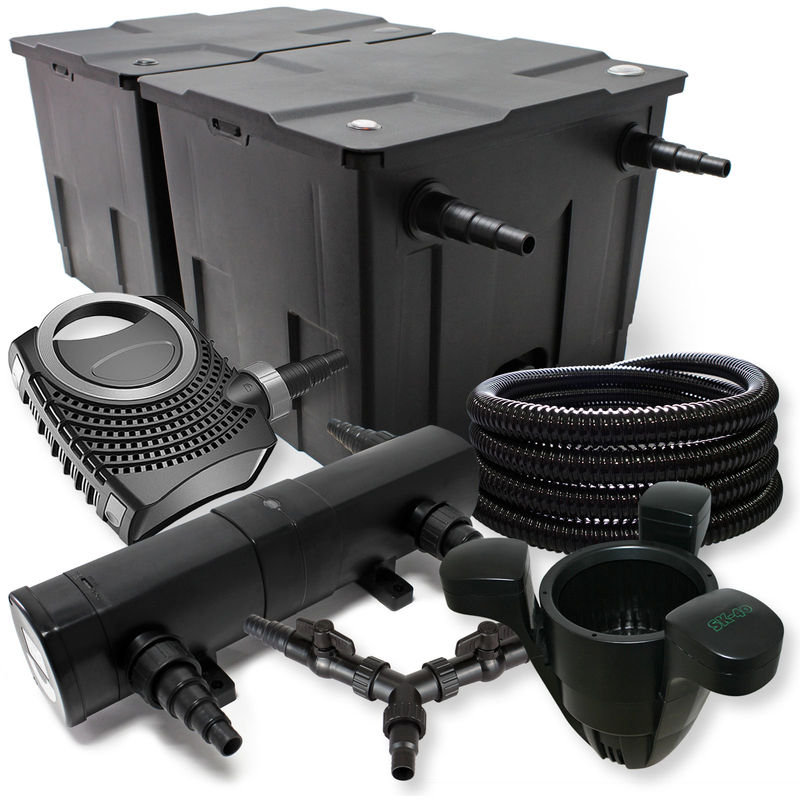

Wiltec - SUNSUN filtros para 60.000l Estanque 18W Clarificador neo8000 70W Bomba 25m Manguera Skimmer SK40