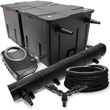 SUNSUN filtros para 60.000l Estanque 72W Clarificador neo8000 70W Bomba Manguera de 25m