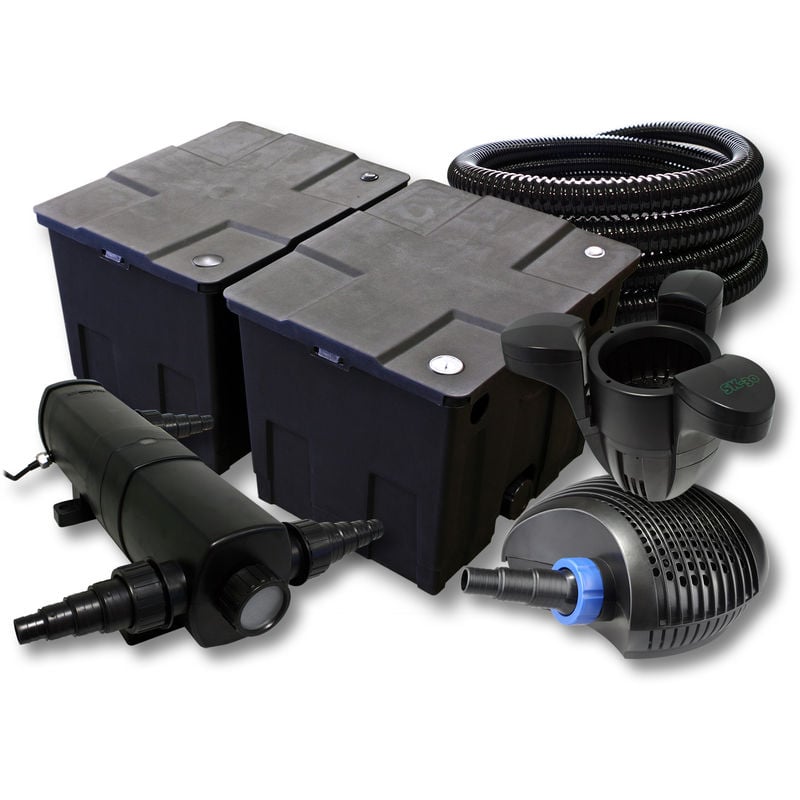 

Wiltec - SUNSUN filtros para 60.000l Estanque con 24W Clarificador y 40W ECO Bomba 25m Manguera Skimmer SK30