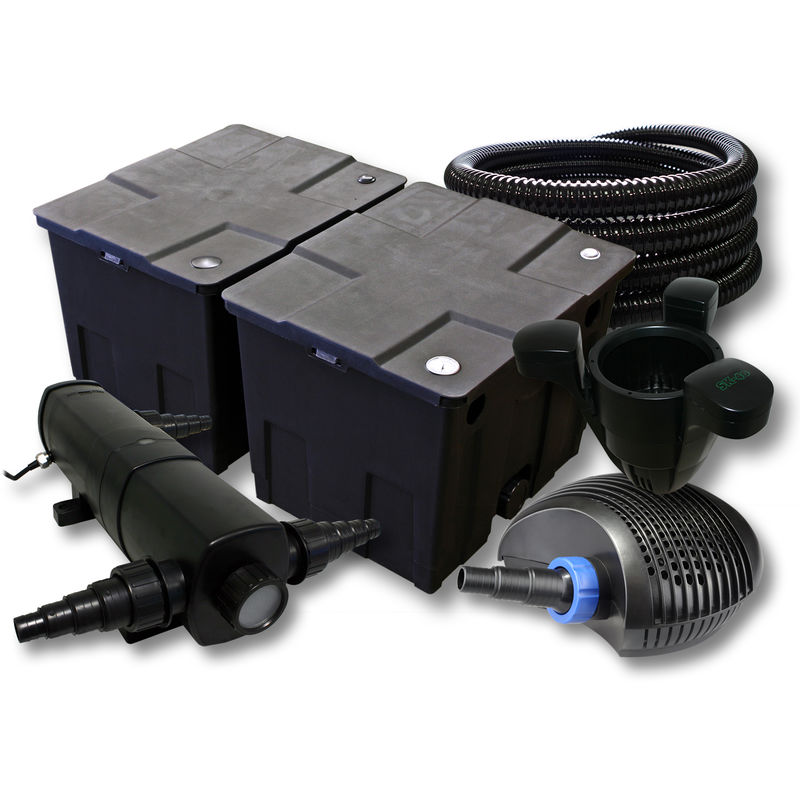 

Wiltec - SUNSUN filtros para 60.000l Estanque con 36W Clarificador y 40W ECO Bomba 25m Manguera Skimmer SK40