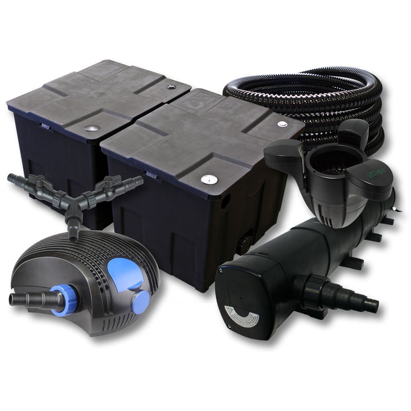 

Wiltec - SUNSUN filtros para 60.000l Estanque con 72W Clarificador y 100W ECO Bomba 25m Manguera Skimmer SK30