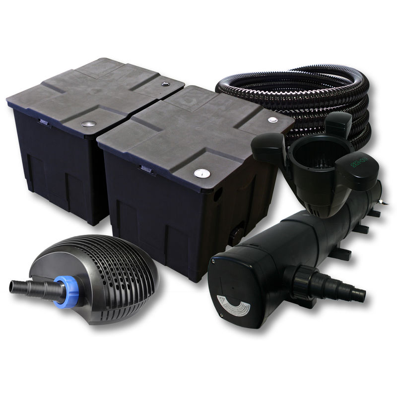 

Wiltec - SUNSUN filtros para 60.000l Estanque con 72W Clarificador y 40W ECO Bomba 25m Manguera Skimmer SK40