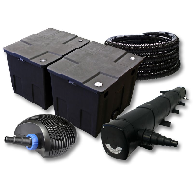 

Wiltec - SUNSUN filtros para 60.000l Estanque con 72W Clarificador y 40W ECO Bomba Manguera de 25m